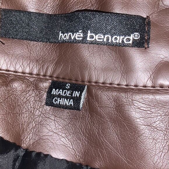 NWT Harve Bernard Women's Textured Quilted Jacket Chocolate Brown Small - Picture 13 of 14